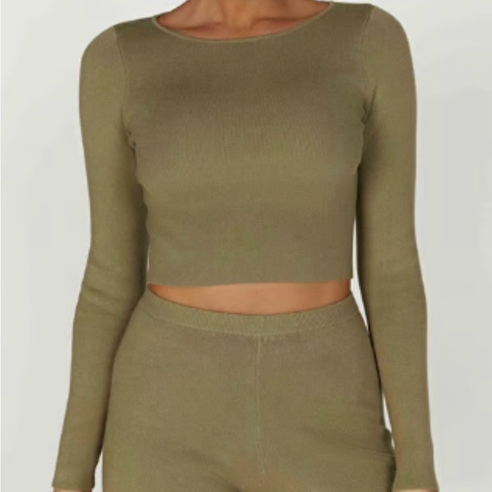 Meshki Haisley Long Sleeve Crop Top